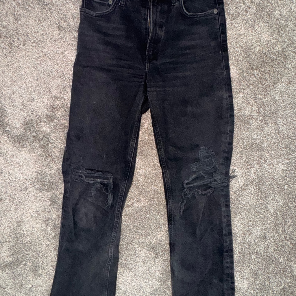 Agolde Women's Black Distressed Jeans